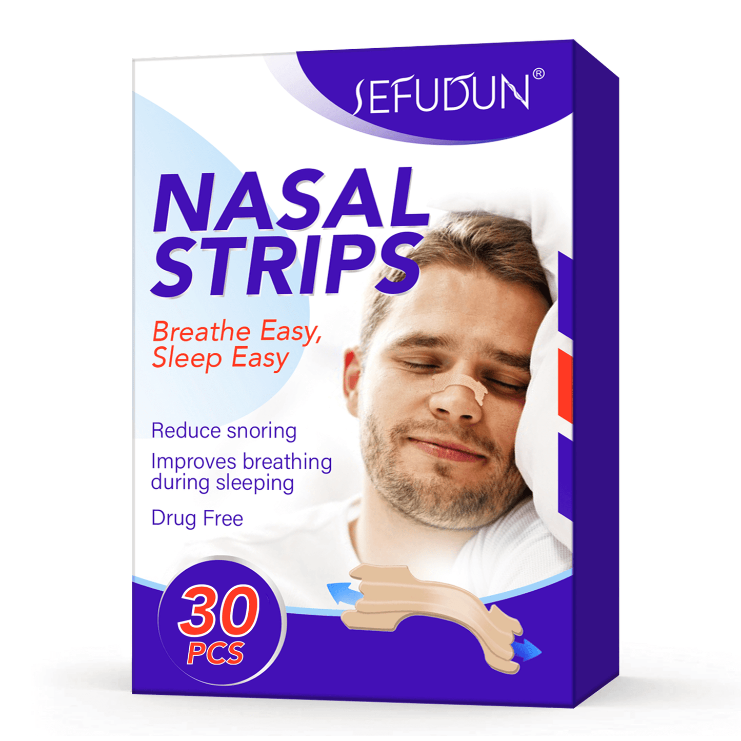 Nef plástrar hrotubani 30x plástrar í pakka (nasal strips)