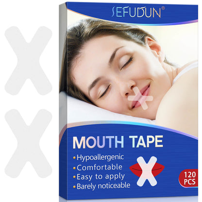 Munn plástrar fyrir svefn 120x plástrar í pakka (mouth tape)