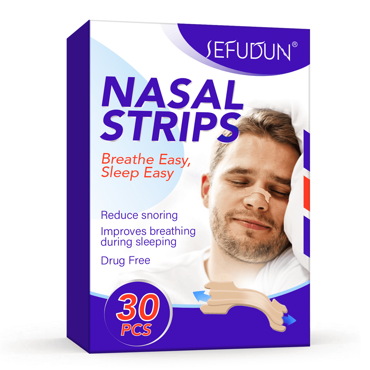 Nef plástrar hrotubani 30x plástrar í pakka (nasal strips)